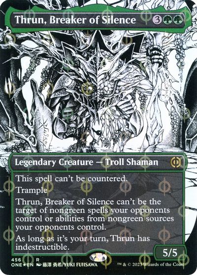 Thrun Breaker of Silence Borderless Step and Compleat Foil #456