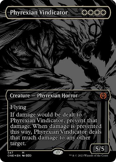 Phyrexian Vindicator Oil Slick Raised Foil #347
