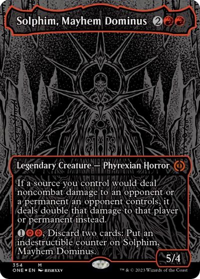 Solphim Mayhem Dominus Oil Slick Raised Foil #354