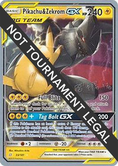 Pikachu And Zekrom GX #33