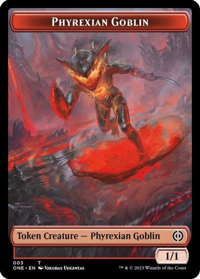 Phyrexian Goblin Poison Counter Double Sided Token #3 // 14