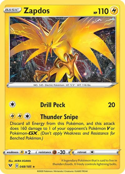 Zapdos [Cosmos Holo] #48