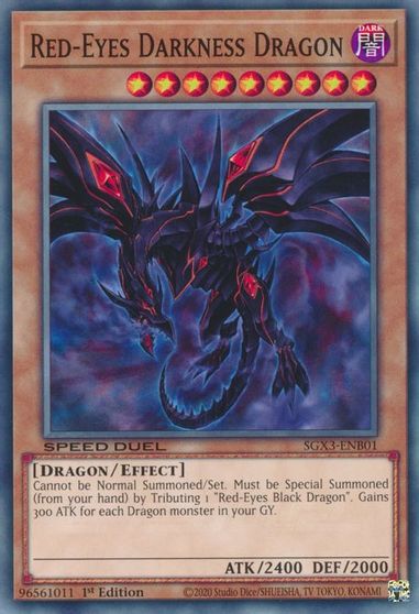 Red Eyes Darkness Dragon #SGX3-ENB01