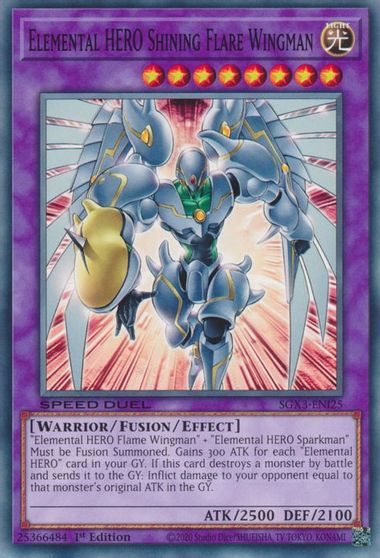 Elemental HERO Shining Flare Wingman #SGX3-ENI25