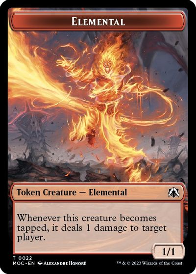 Elemental Elemental Double sided Token #22 // 9