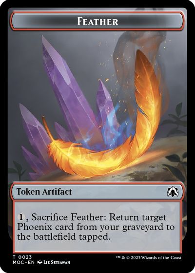 Feather Servo Double sided Token #23 // 42