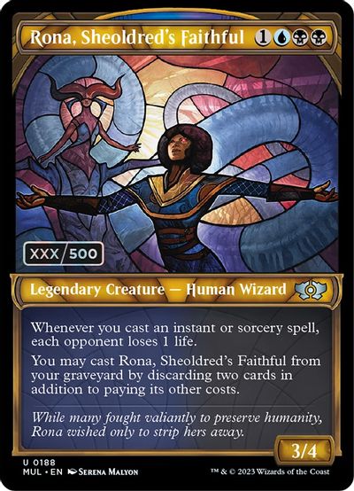 Rona Sheoldreds Faithful Serial Numbered #188