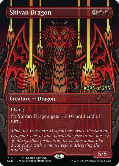 Shivan Dragon Serial Numbered #716