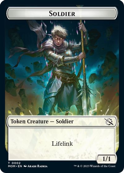 Soldier Dinosaur Double Sided Token #2 // 7