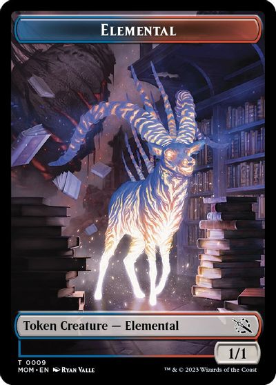 Elemental 0009 Phyrexian Hydra 0012 Double Sided Token #9 // 12
