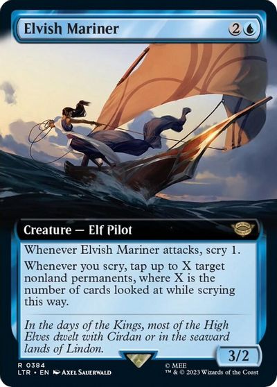 Elvish Mariner Extended Art #384