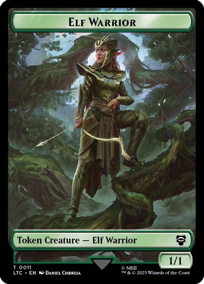 Elf Warrior Bird 0006 Double Sided Token #11 // 6