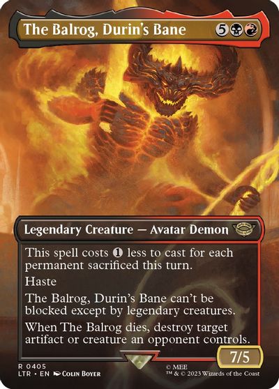 The Balrog Durins Bane Borderless #405