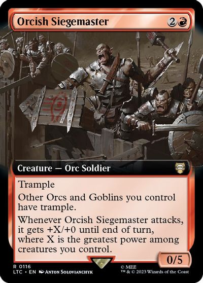 Orcish Siegemaster Extended Art #116