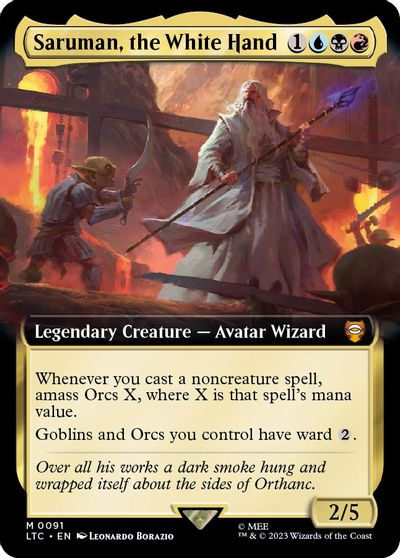 Saruman the White Hand Extended Art #91