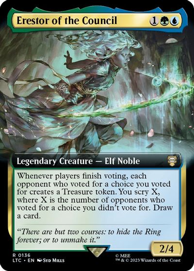 Erestor of the Council Extended Art #136