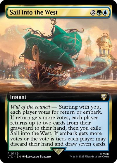 Sail into the West Extended Art #149