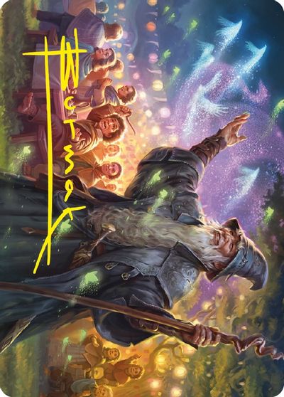 Gandalf Friend of the Shire Art Card Gold Stamped Signature #5