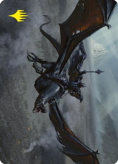 Lord of the Nazgul Art Card Gold Stamped Signature #64