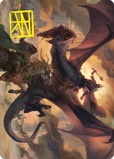 Witch king Bringer of Ruin Art Card Gold Stamped Signature #34