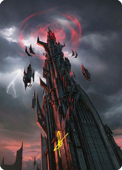 Barad dur Art Card Gold Stamped Signature #54