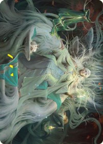 Galadriel Gift Giver Art Card Gold Stamped Signature