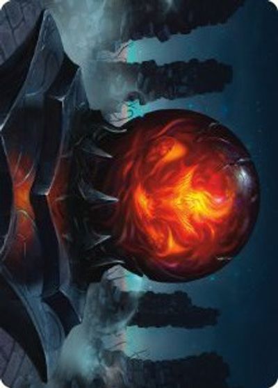 Commanders Sphere Art Card Gold Stamped Signature
