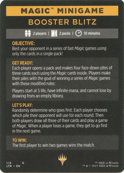 Magic Minigame Booster Blitz #1