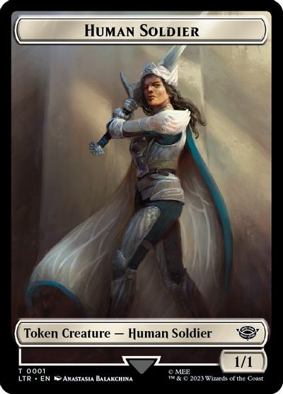 Human Soldier 0001 Food 0009 Double Sided Token #1 // 9