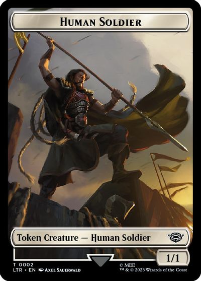 Human Soldier 0002 Food 0010 Double Sided Token #2 // 10
