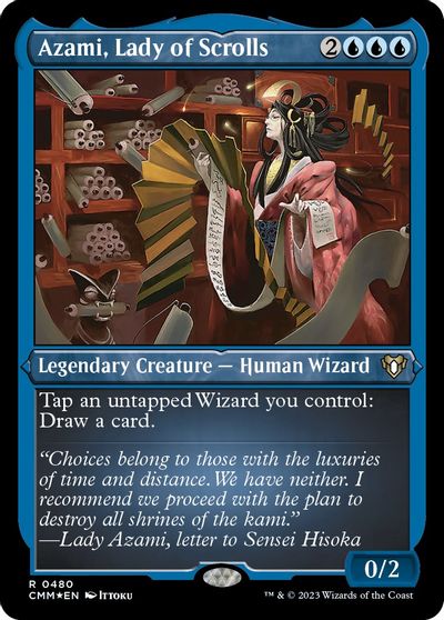 Azami Lady of Scrolls Foil Etched #480