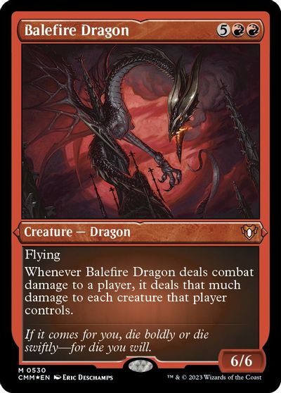 Balefire Dragon Foil Etched #530