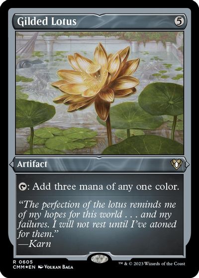 Gilded Lotus Foil Etched #605