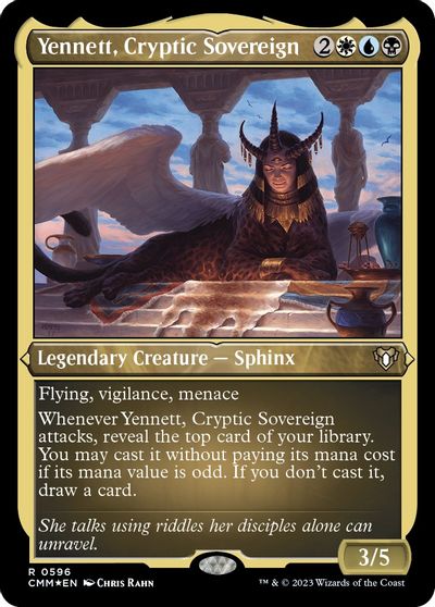Yennett Cryptic Sovereign Foil Etched #596