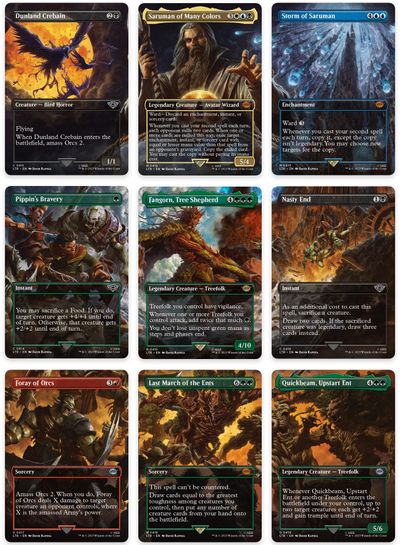 Isengard Destroyed Scene Set of 9 #411-419