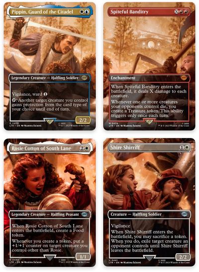 The Scouring of the Shire Scene Set of 4 #438-441