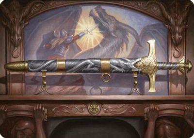 Ancestral Blade Art Card Gold Stamped Signature