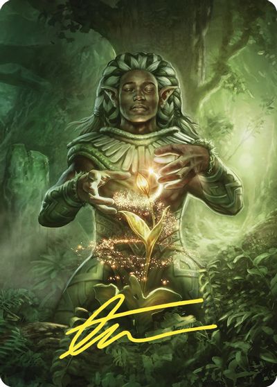Elvish Mystic Art Card Gold Stamped Signature #41