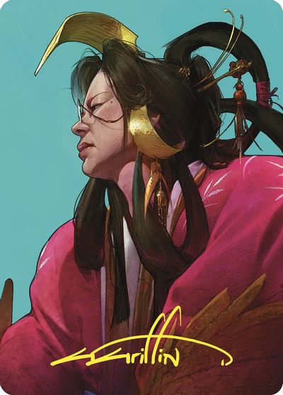 Azami Lady of Scrolls Art Card Gold Stamped Signature #52