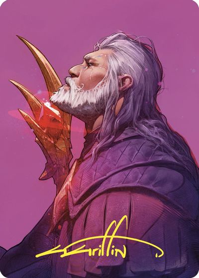 Urza Lord High Artificer Art Card Gold Stamped Signature #53