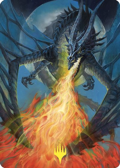 Balefire Dragon Art Card Gold Stamped #65