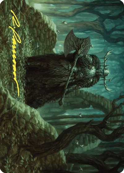 Mosswood Dreadknight Art Card Gold Stamped Signature #40