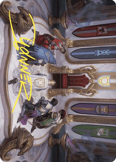 Throne of Eldraine Art Card Gold Stamped Signature #55