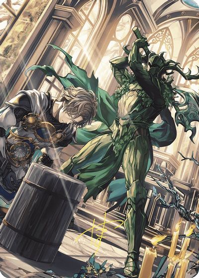 Karmic Justice Anime Art Card Gold Stamped Signature #77