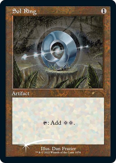 Sol Ring Retro Frame Foil Etched #1074