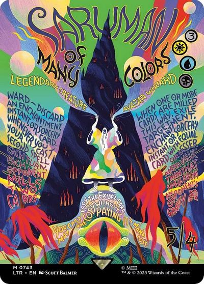 Saruman of Many Colors Borderless Poster #743