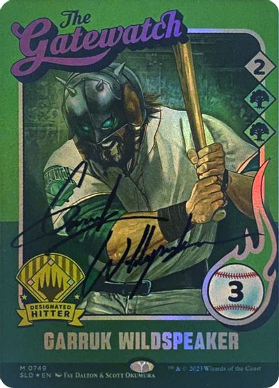 Garruk Wildspeaker 749 Autographed #749