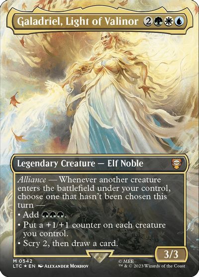 Galadriel Light of Valinor Borderless Surge Foil #542