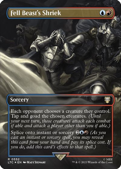 Fell Beasts Shriek Borderless Surge Foil #552