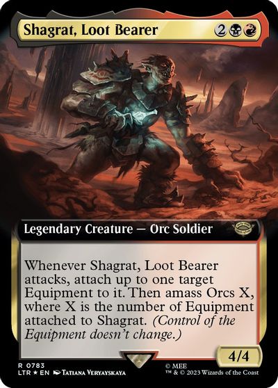 Shagrat Loot Bearer Extended Art Surge Foil #783